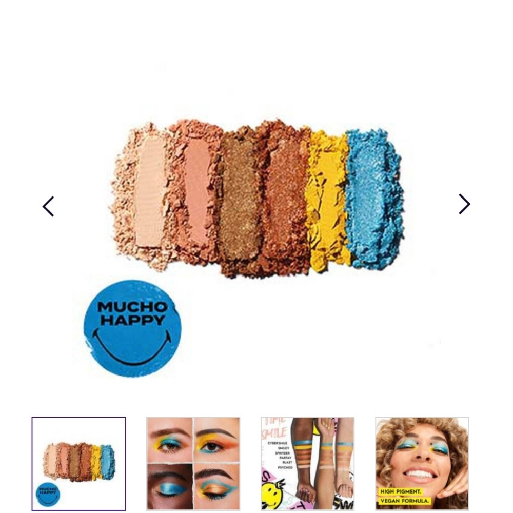 Urban Decay X SMILEY: Naked Mucho Happy Mini Eyeshadow Palette -BNIB!! - Picture 8 of 16
